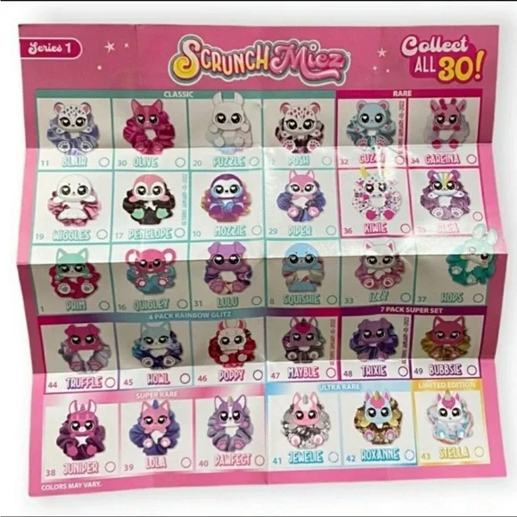 ScrunchMiez Ser. 1 Girl’s Collectible Scrunchies Moose Toys CLASSIC #8 SQUISHIE - Picture 5 of 6